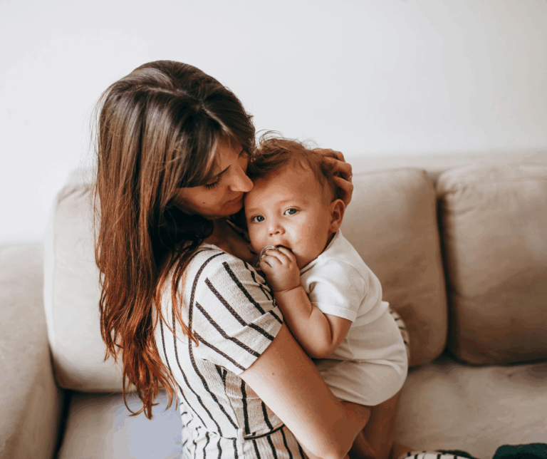 Baby Circumcision Care Instructions-Mom caring for baby